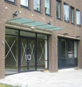 Aluminium door front