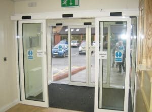 Sliding automatic doors