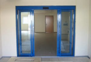 Commercial sliding doors