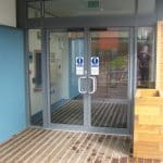 Automatic swinging doors