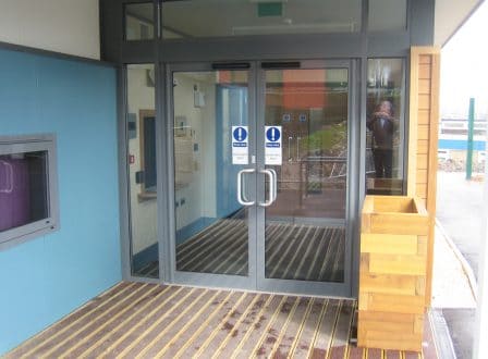 Automatic swinging doors